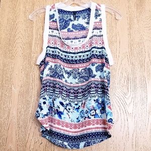 Urban Outfitters Bjewel Tribal & Floral Print Tank